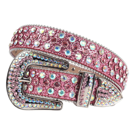 Rhinestone blinged out pink